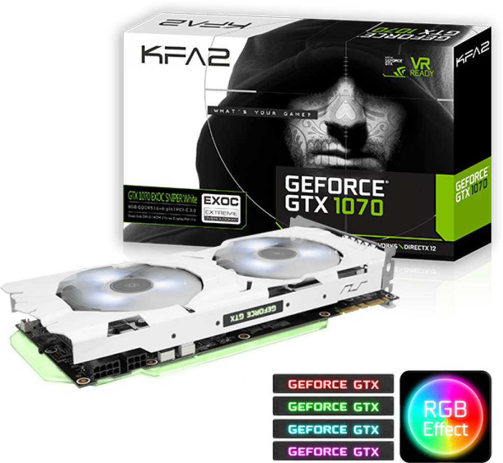 Kfa2 geforce white. Kfa2 GTX 1080 EXOC Sniper White. KFA EXOC GTX 1070. GTX 1080 8gb kfa2 Galax. GTX 1070 EXOC-SNPR White.