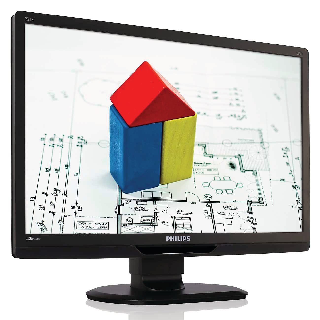 Монитор Philips 22" 221S3UCB