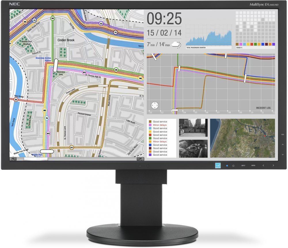 Монитор NEC 24" MultiSync EA244UHD Black