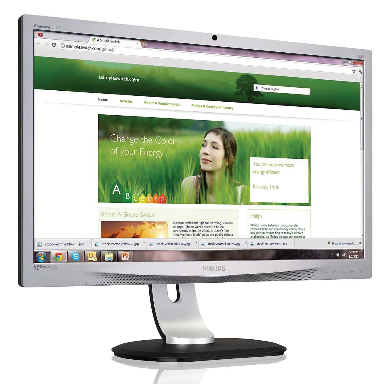 Монитор Philips 24" 241P4LRYES/01