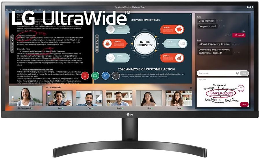 Монитор LG 34" 34WL50S-B UltraWide