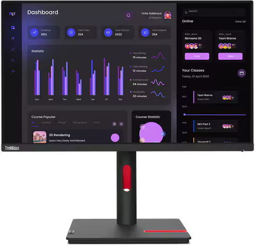 Монитор Lenovo 24" ThinkVision T24i-30 (63CFMATXUK)