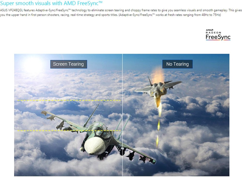 Монитор ASUS 24" VP248QGL-P