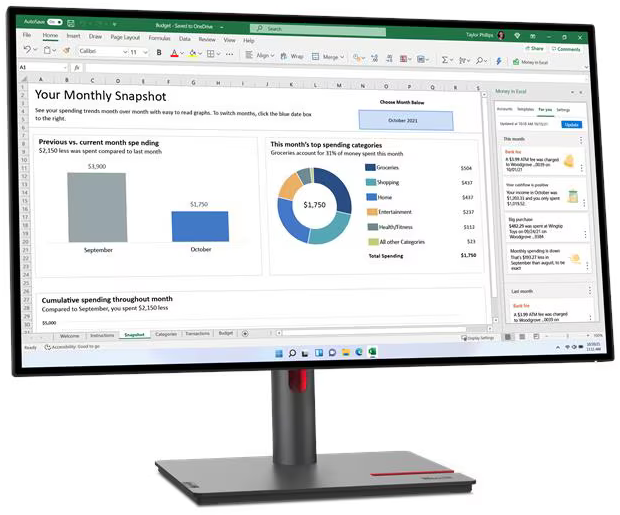 Монитор Lenovo 27" ThinkVision P27h-30 (63A1GAT1UK)