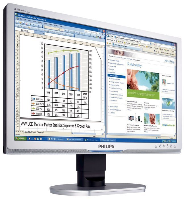 Philips 24" 240BW9CS