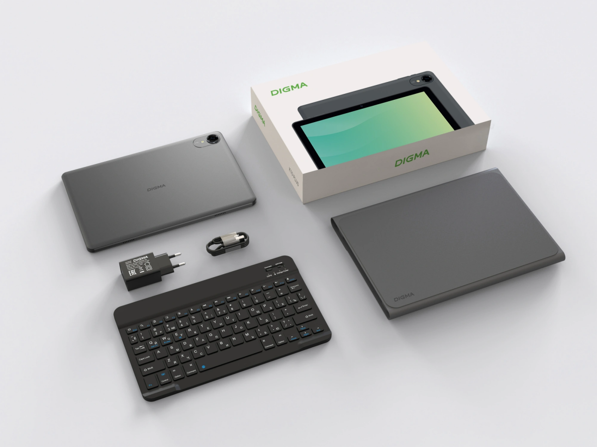 Планшет Digma K10 Plus 4/64GB Grey