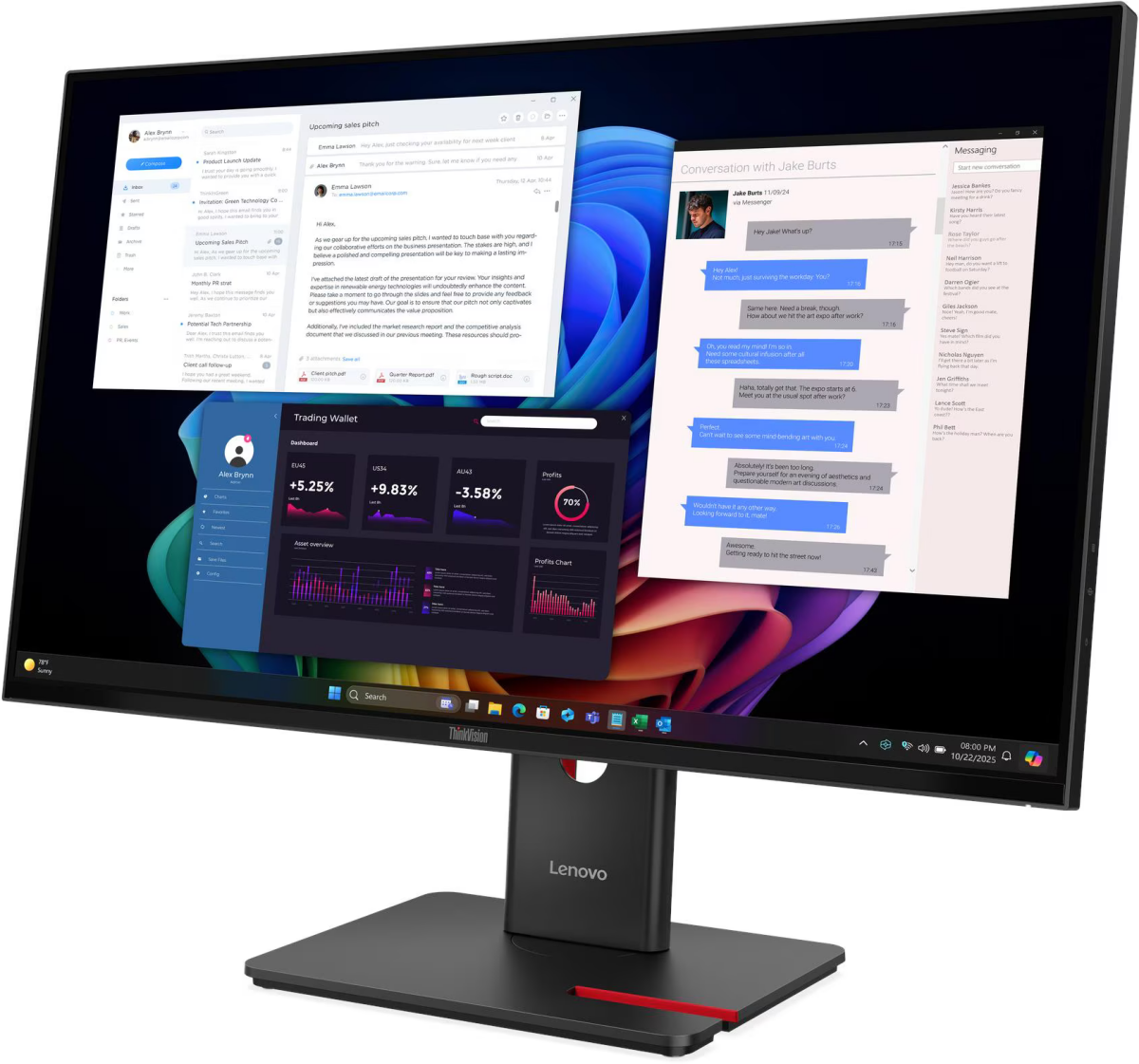 Монитор Lenovo 27" ThinkVision T27UD-40 (64AFGAR2CB)