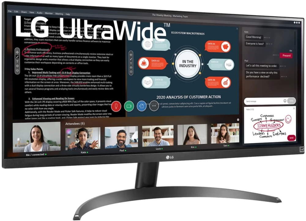 Монитор LG 29" 29WP500-B UltraWide