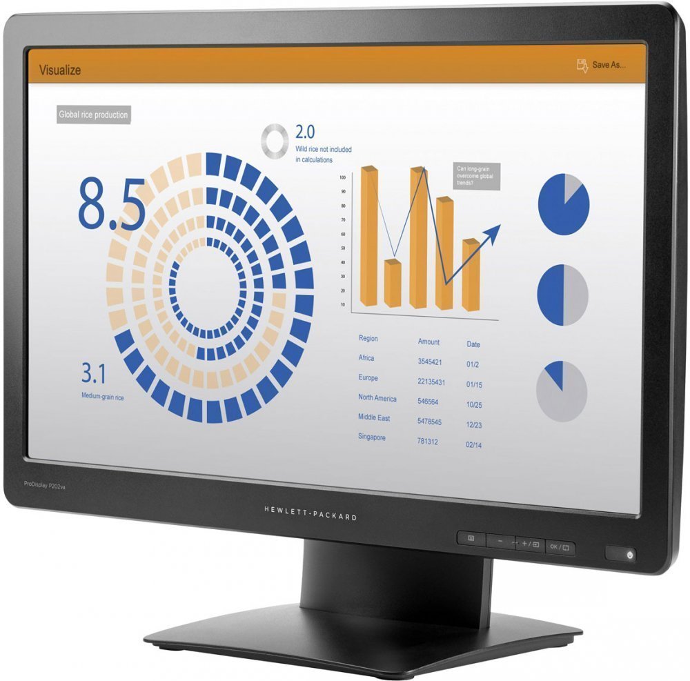Монитор HP 20" P202va (K7X26AA)