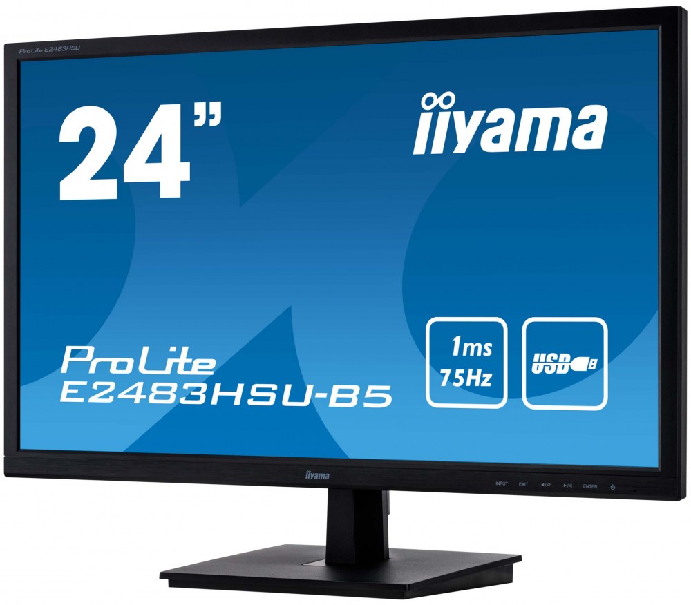 Монитор Iiyama 24" ProLite E2483HSU-B5