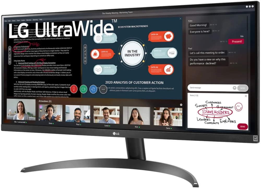 Монитор LG 29" 29WP500-B UltraWide