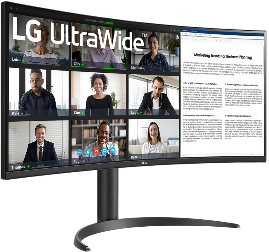Монитор LG 34" 34WR55QK-B