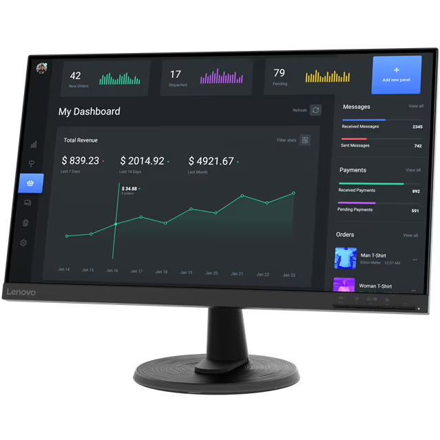 Монитор Lenovo 24" ThinkVision C24-40 (63DCKAT6IS)
