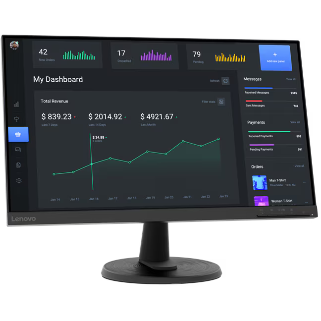 Монитор Lenovo 24" ThinkVision C24-40 (63DCKAT6UK)