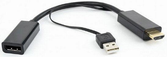 Переходник Kramer ADC-MDP/DPF Mini DisplayPort (вилка) на DisplayPort (розетка)