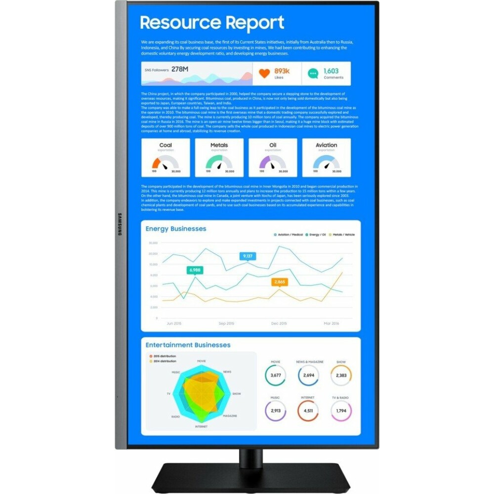 Монитор Samsung 27" S27R650FDU