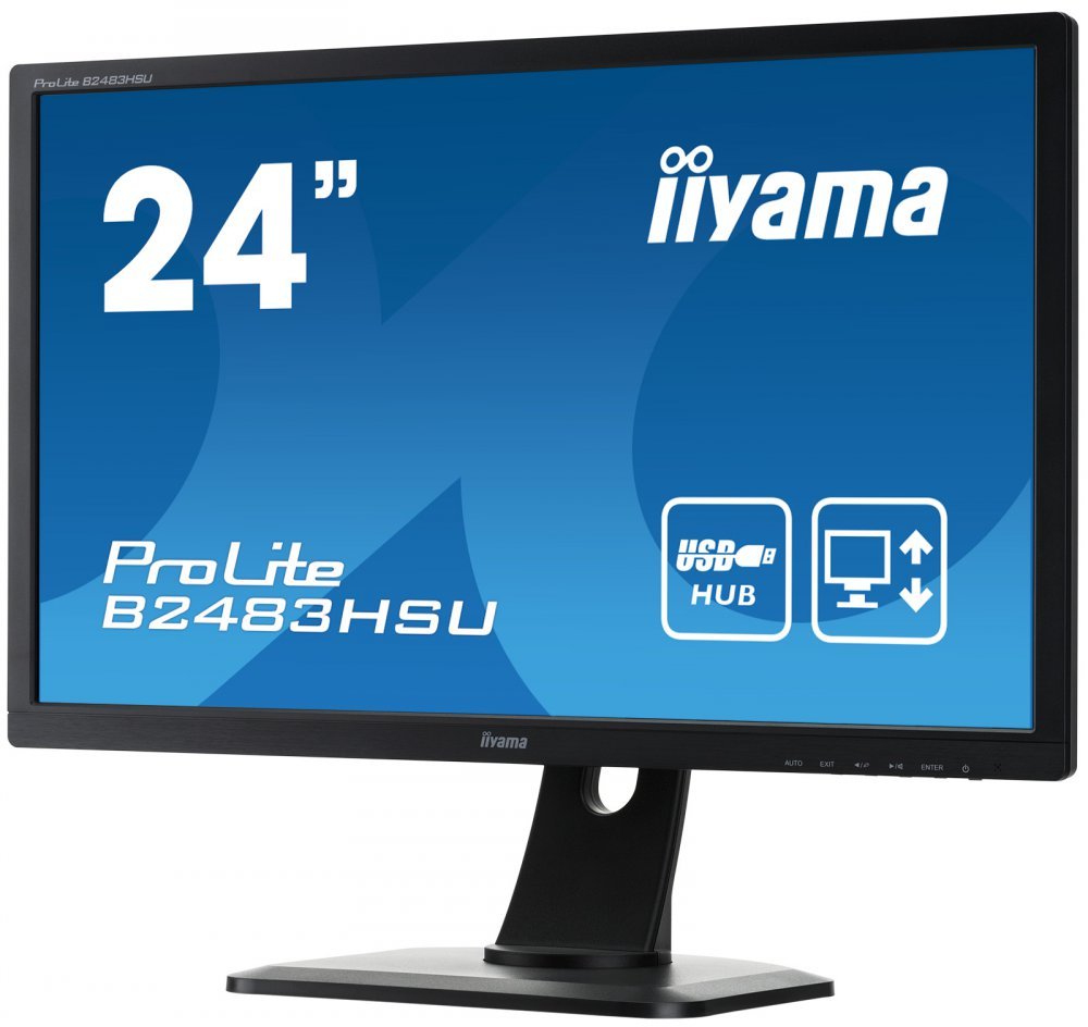 Монитор Iiyama 24" ProLite B2483HSU-B1DP
