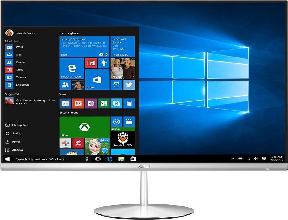 Моноблок ASUS Zen AiO ZN242GDK Silver (90PT0231-M04850)