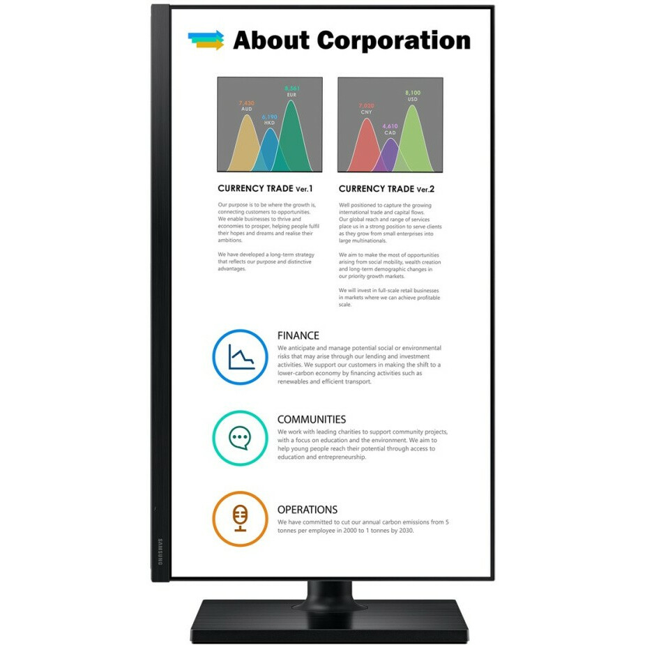 Монитор Samsung 24" F24T450FQC