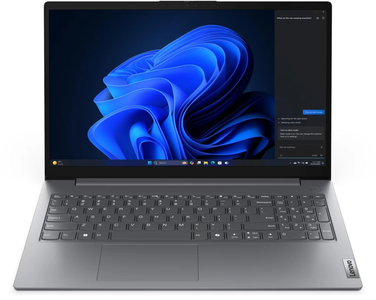 Ноутбук Lenovo V15 G5 IRL Luna Grey (83HF00EMIG)