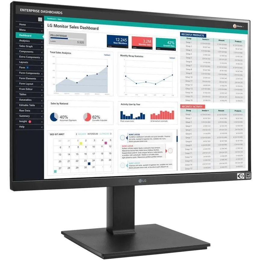 Монитор LG 24" 24BQ55WY-B