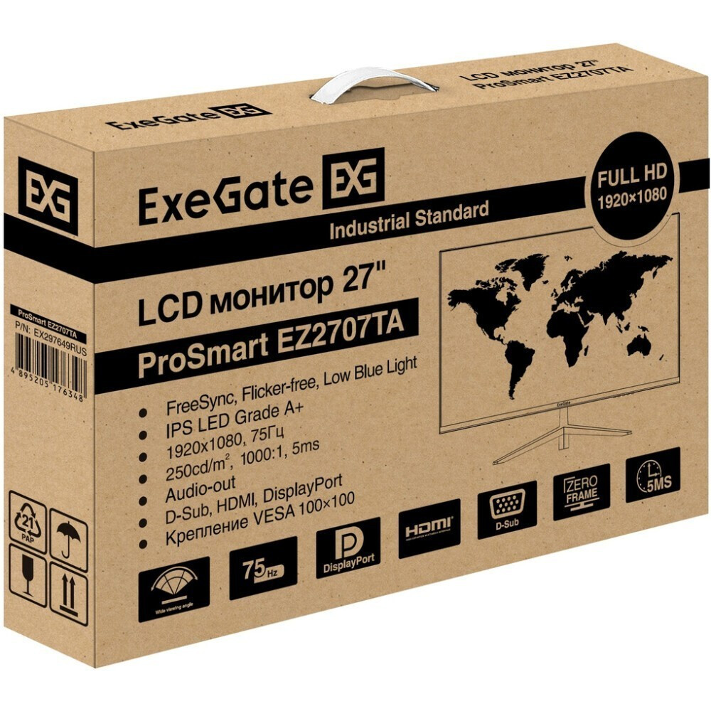 Монитор ExeGate 27" ProSmart EZ2707TA
