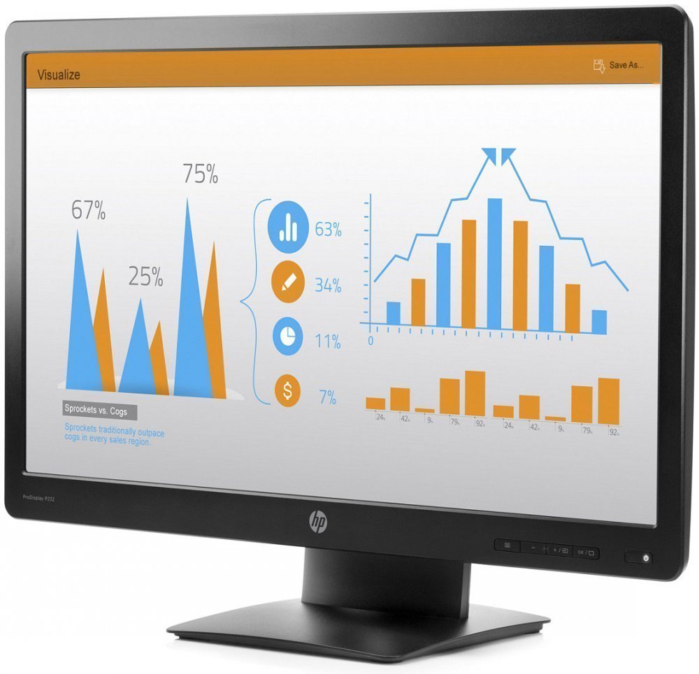 Монитор HP 23" P232 (K7X31AA)