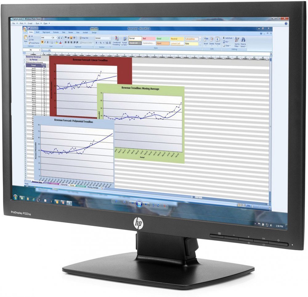 Монитор HP 22" P222va (K7X30AA)