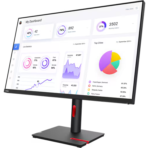 Монитор Lenovo 32" ThinkVision T32P-30 (63D2GAT1EU)