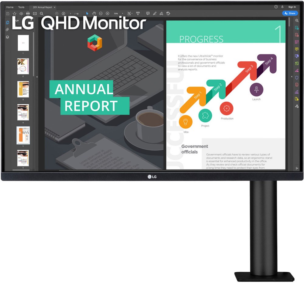 Монитор LG 27" 27QN880-B