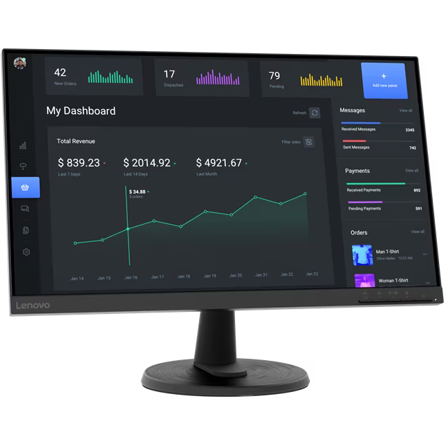 Монитор Lenovo 24" ThinkVision C24-40 (63DCKAT6IS)