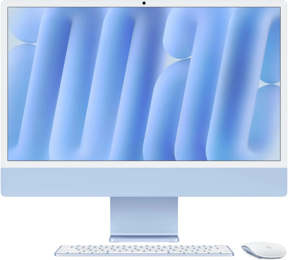 Моноблок Apple iMac 24 Blue (M4, 2024, Four ports) (MWV13)