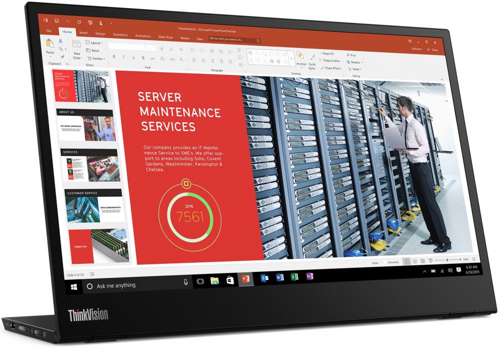 Монитор Lenovo 14" ThinkVision M14 (61DDUAT6EU)