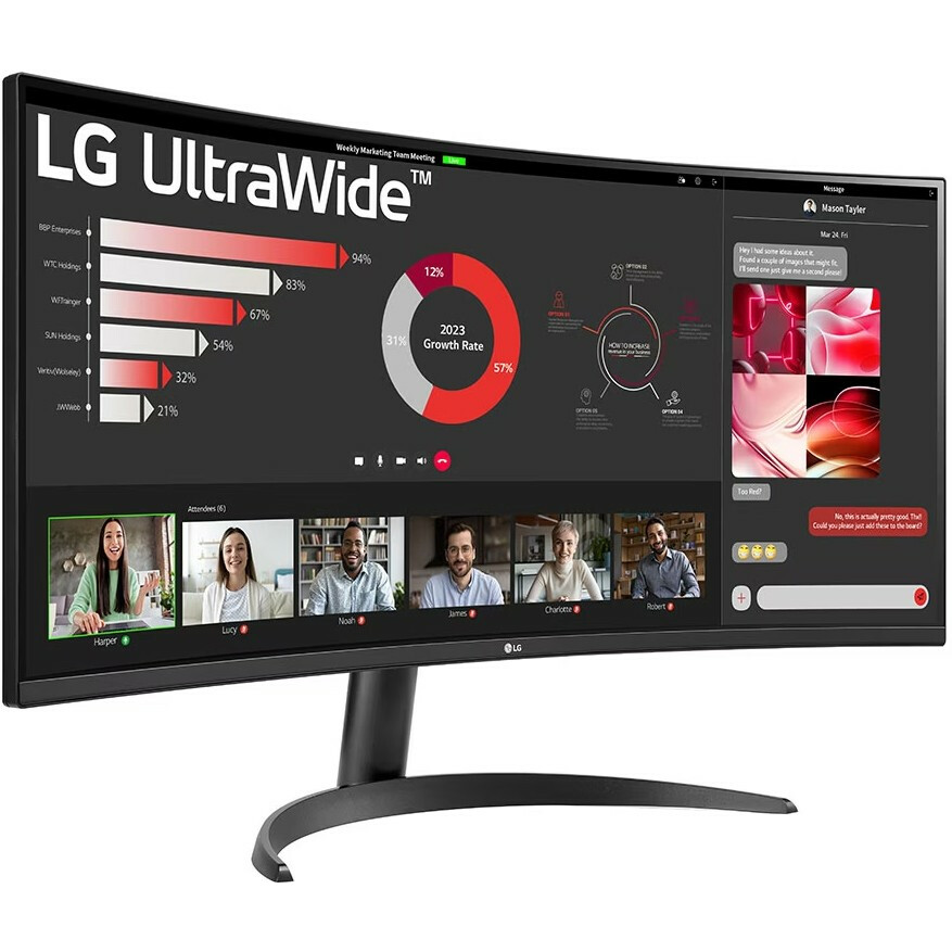Монитор LG 34" 34WR50QC-B UltraWide