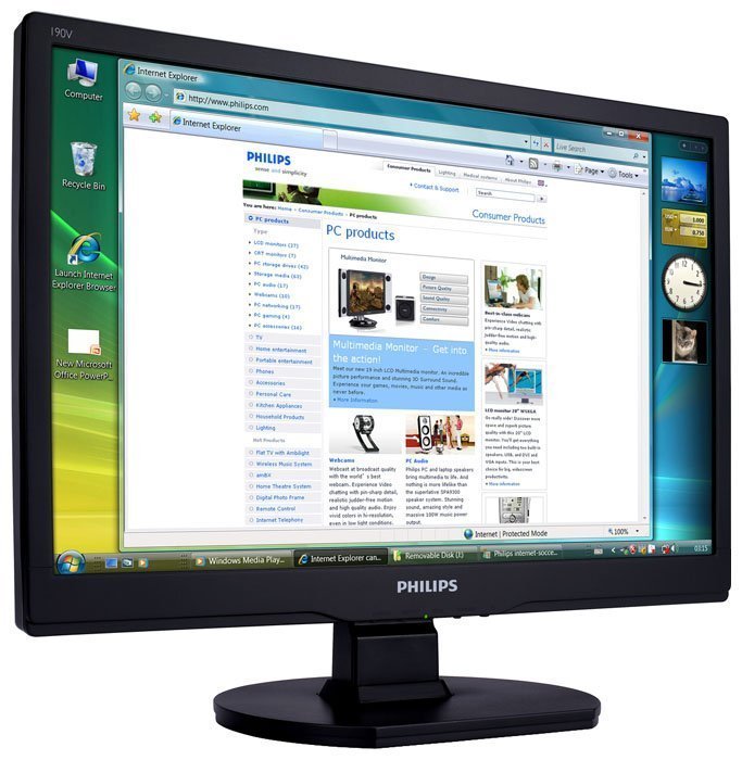 Монитор Philips 19" 190V1SB/62