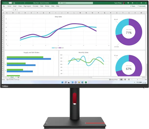 Монитор Lenovo 32" ThinkVision T32h-30 (63D3GAT1UK)
