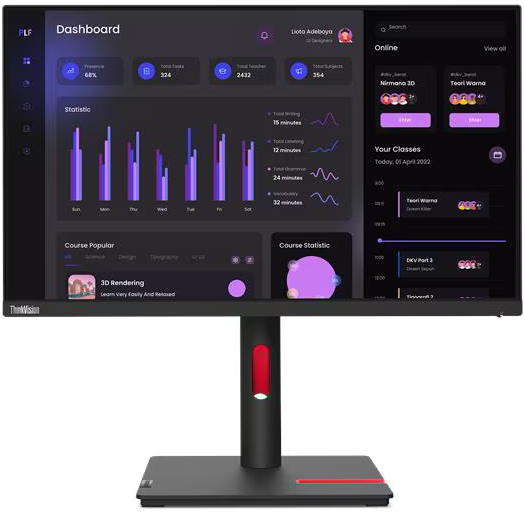 Монитор Lenovo 24" ThinkVision T24i-30 (63CFMAR1CB/63CFXAR1CB)