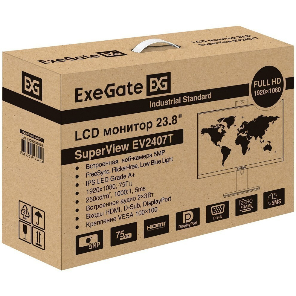 Монитор ExeGate 24" SuperView EV2407T