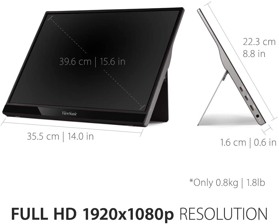 Портативный монитор Viewsonic 16" VG1655