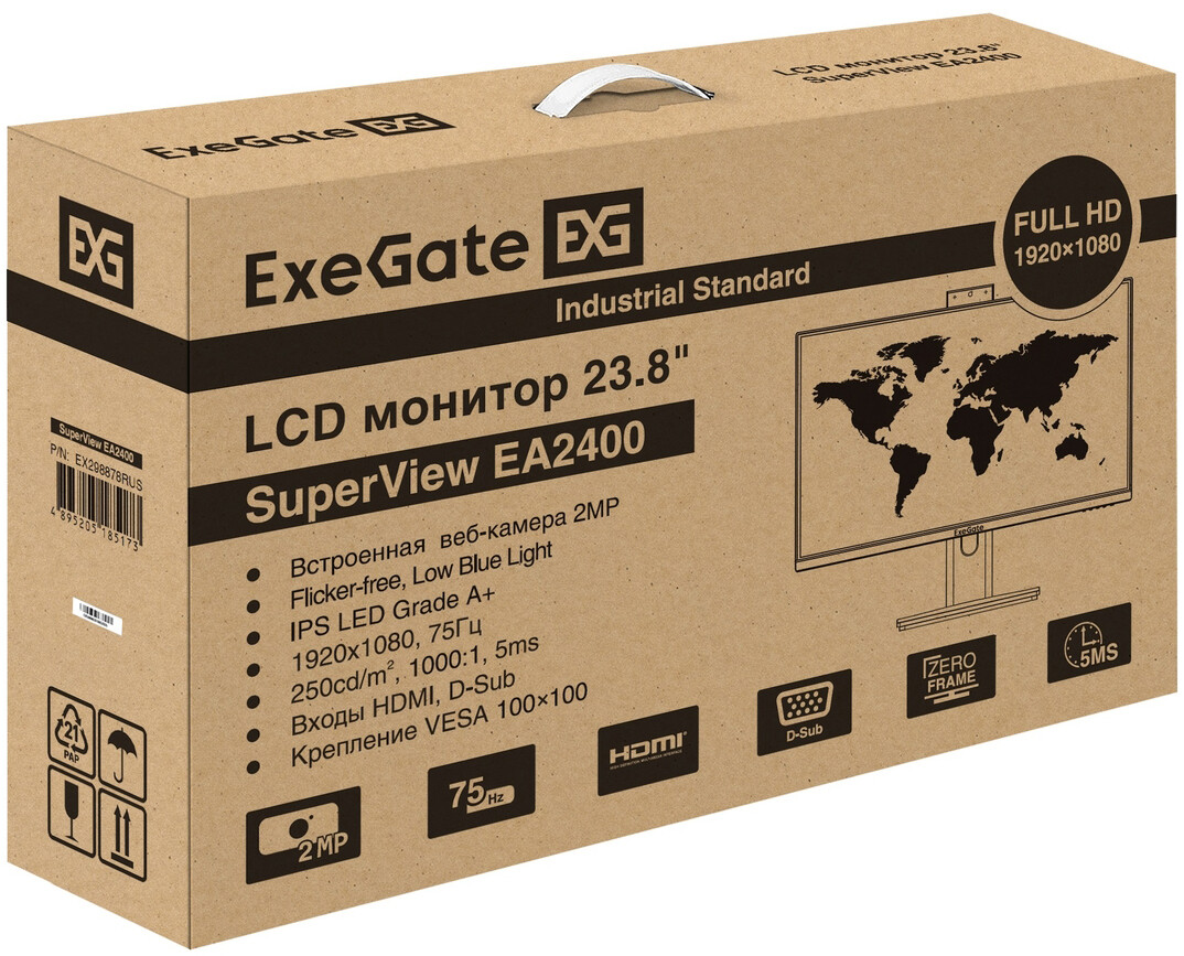 Монитор ExeGate 24" SuperView EA2400