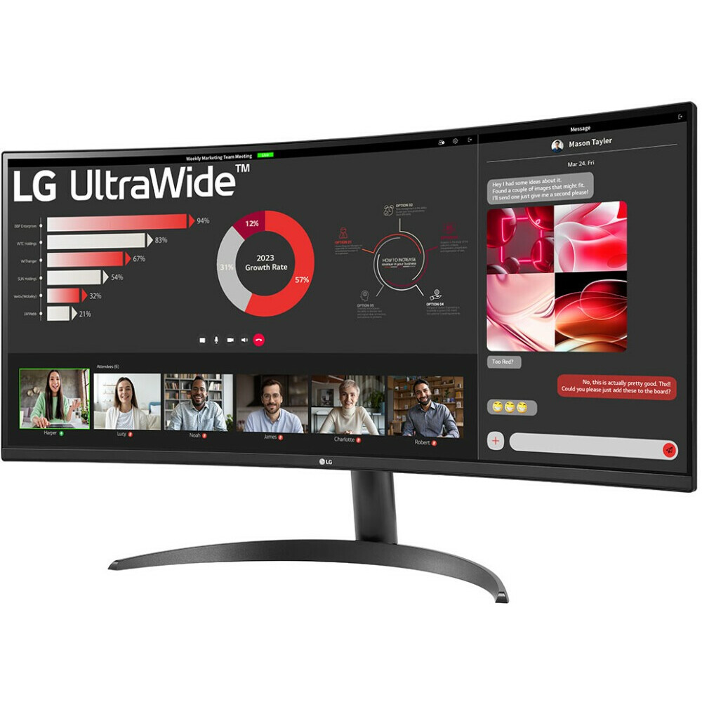 Монитор LG 34" 34WR50QC-B UltraWide