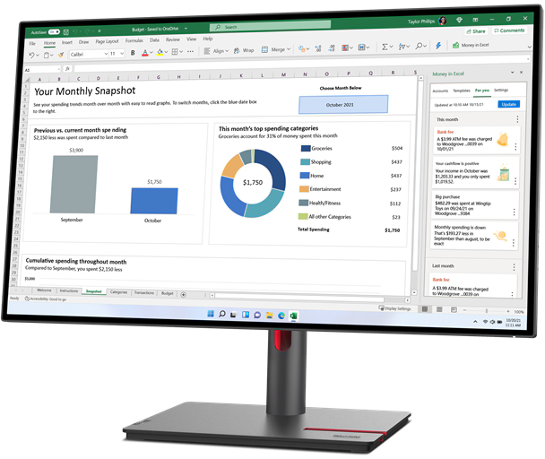 Монитор Lenovo 27" ThinkVision P27q-30 (63A2GAT1UK)