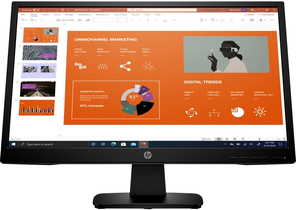 Монитор HP 22" P22va G4 (453D2AA)