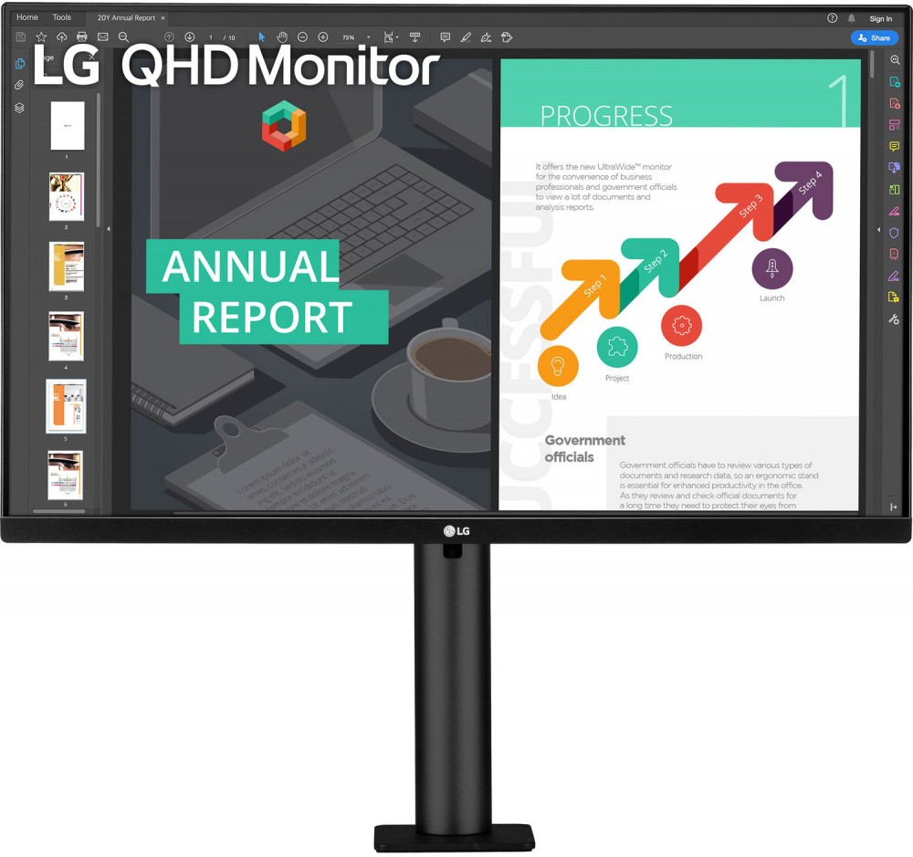 Монитор LG 27" 27QN880-B