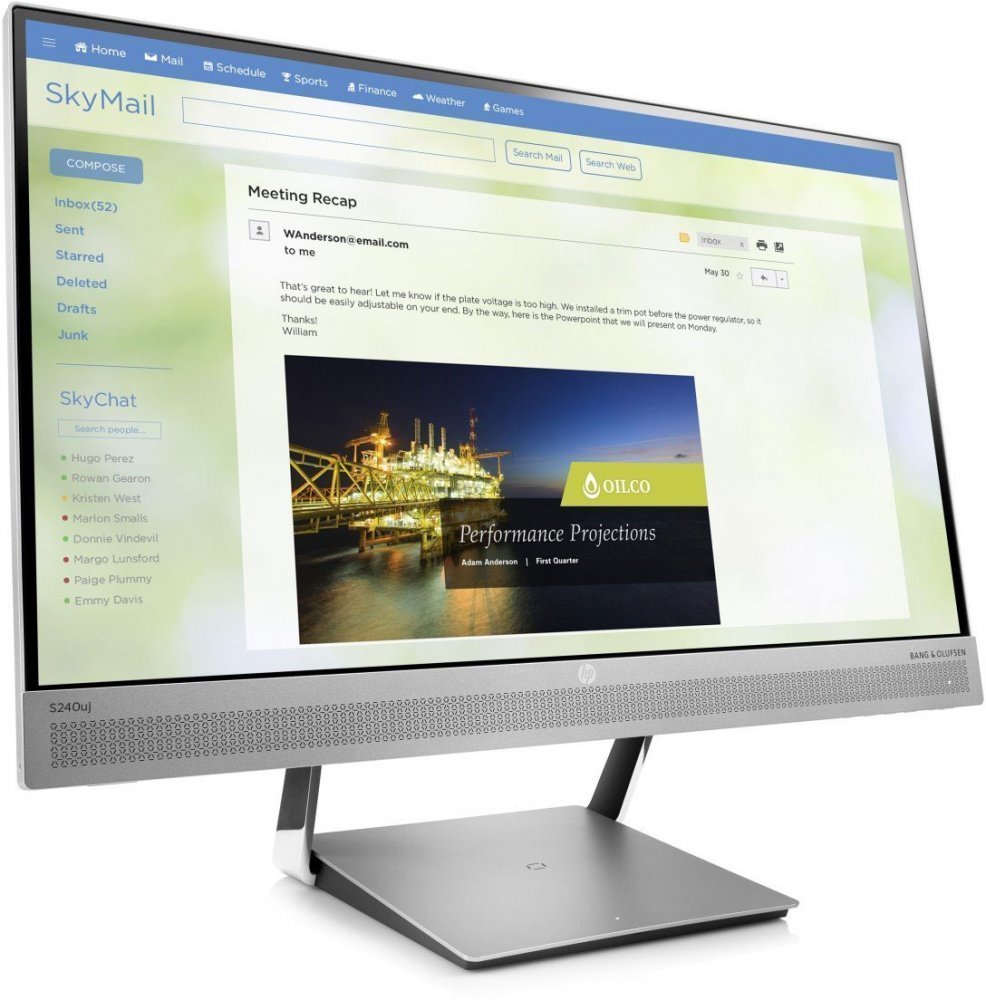 Монитор HP 24" EliteDisplay S240uj (T7B66AA)