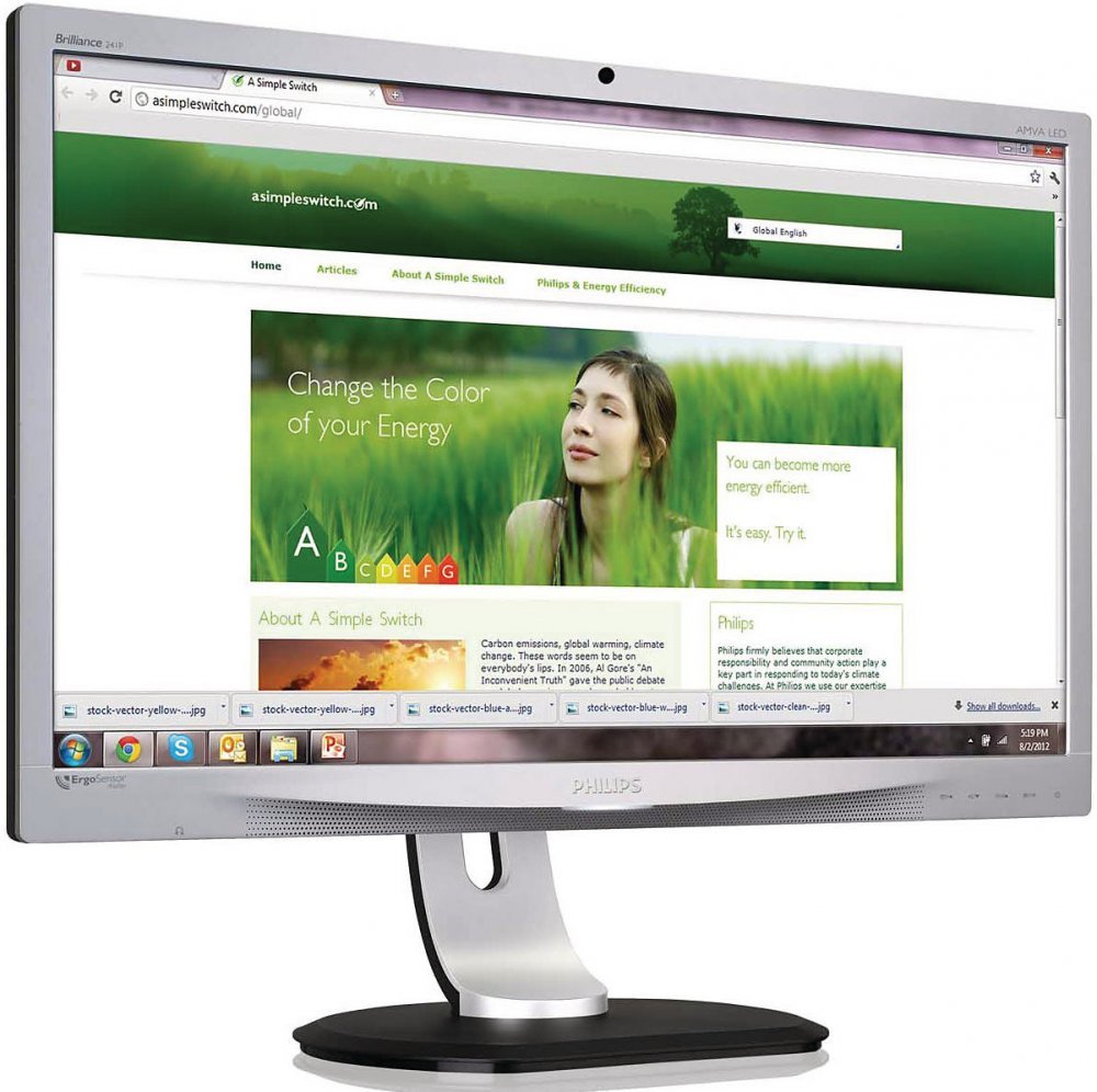 Монитор Philips 24" 241P4QRYES