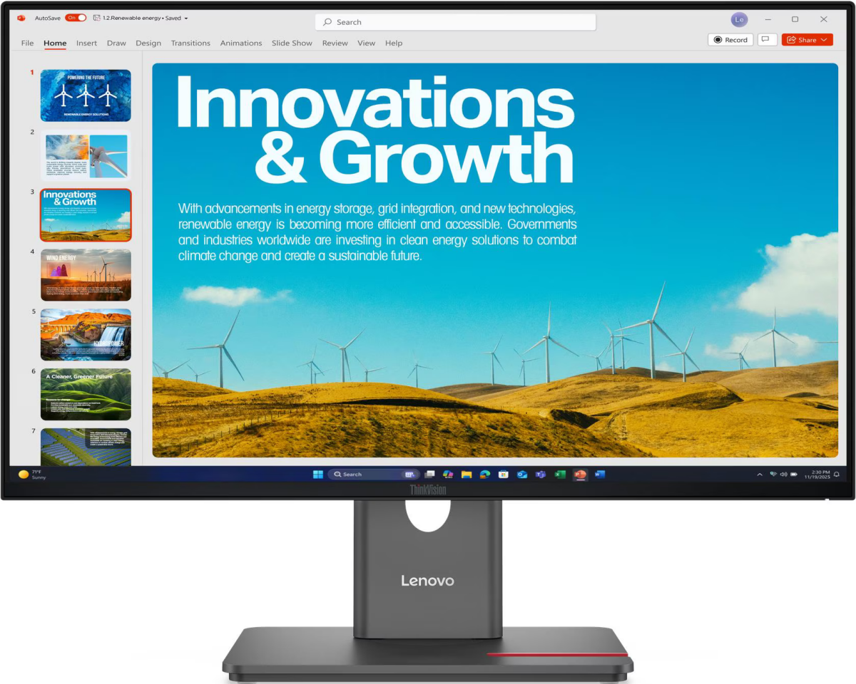 Монитор Lenovo 24" ThinkVision P24QD-40 (64B1GAR1CB)