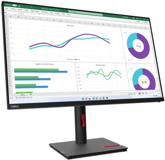 Монитор Lenovo 32" ThinkVision T32h-30 (63D3GAT1UK)