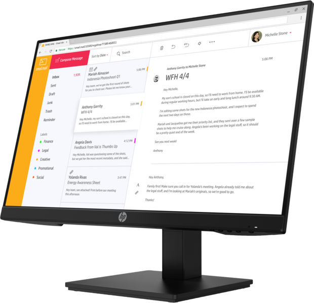 Монитор HP 24" P24h G4 (7VH44AA)