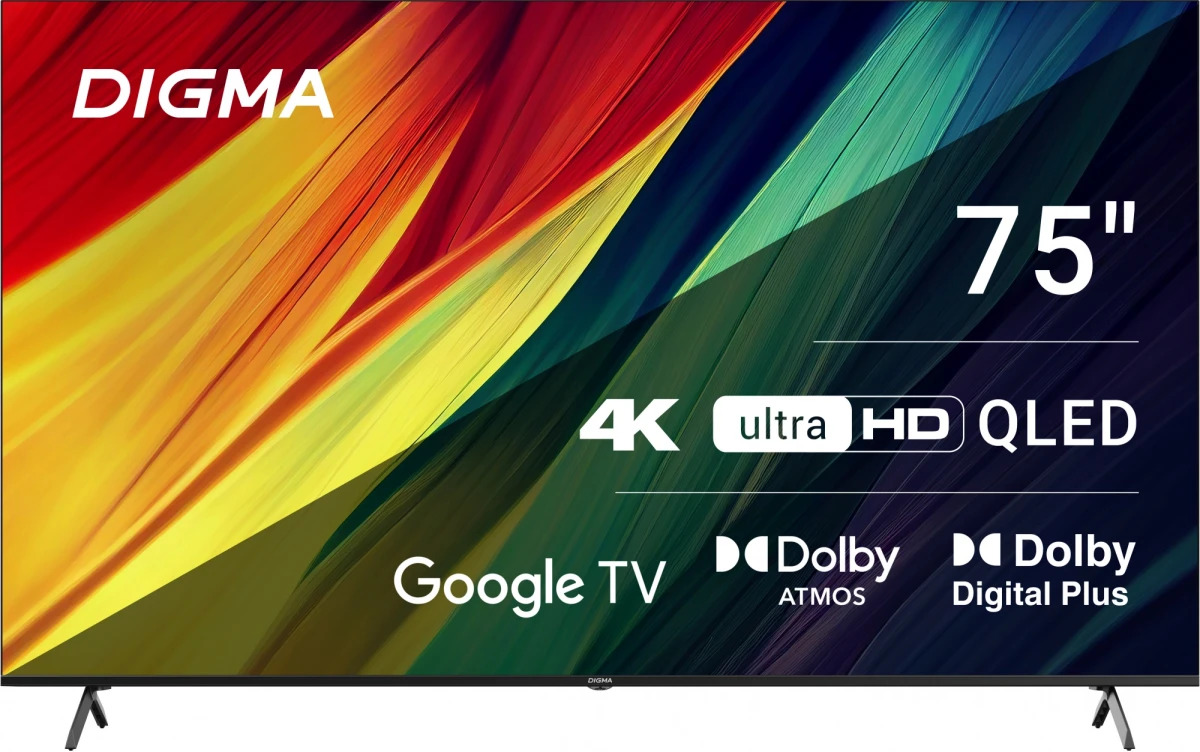 ЖК телевизор Digma 75" DM-LED75UQB31